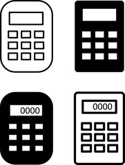 Calculator vector icon. web illustration on white background..eps