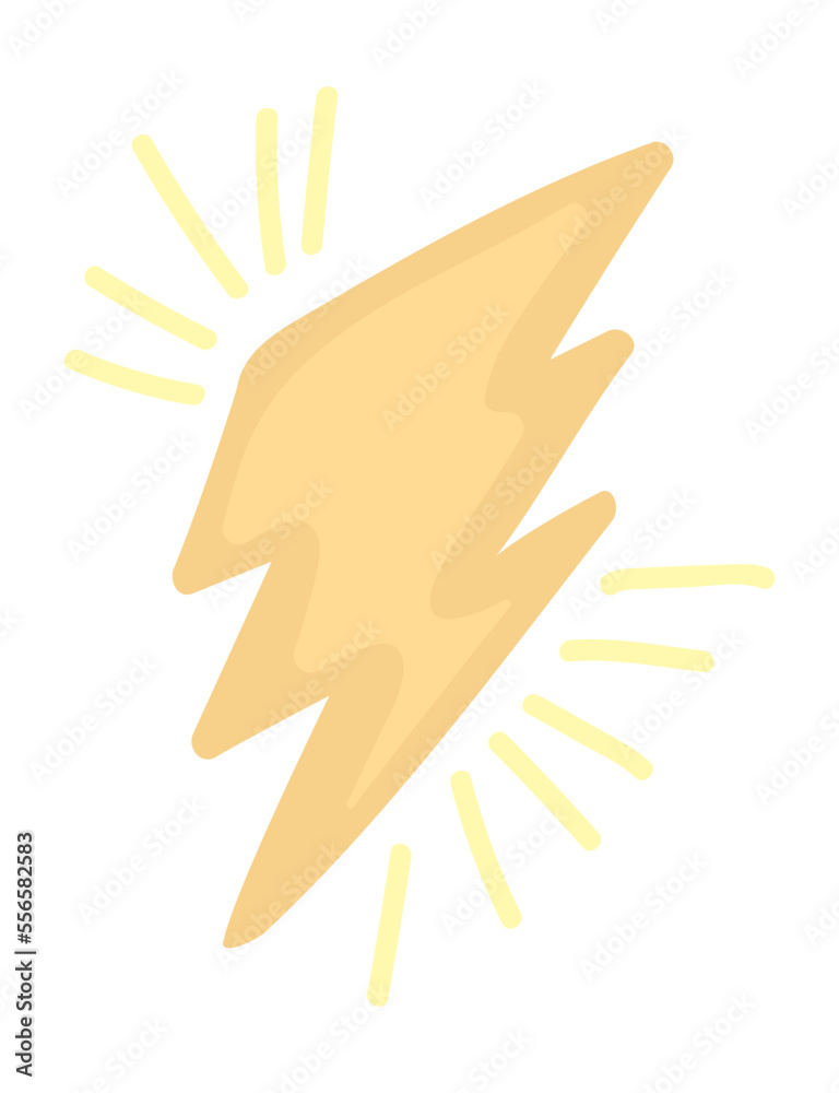 Poster shiny thunderbolt icon