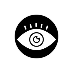 Eye icon vector logo design illustration