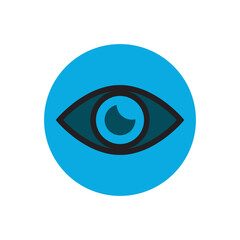 Eye icon vector logo design illustration