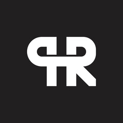 The logo design is combination letter P and letter R