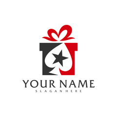 Gift Poker logo vector template, Creative Poker logo design concepts