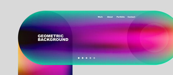 Abstract circles and round shapes landing page background. Vector Illustration For Wallpaper, Banner, Background, Card, Book Illustration, landing page. Pattern design concept