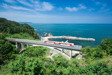 Obraz premium 三陸鉄道北リアス線