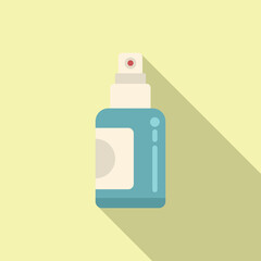 Nose spray icon flat vector. Allergy seasonal. Sick disease