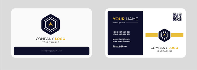 Modern business card design template vector