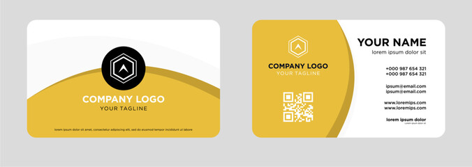Modern business card design template vector