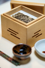 焼き海苔の箱、焙炉　ホウロ　ホイロ　