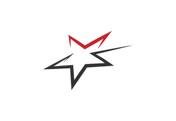 Abstract star logo icon design template elements. eps 10.	