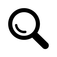 Icono de lupa. Buscar. Concepto de búsqueda e investigación. Ilustración vectorial