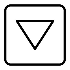 down arrow line icon