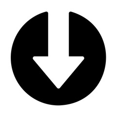 down glyph icon