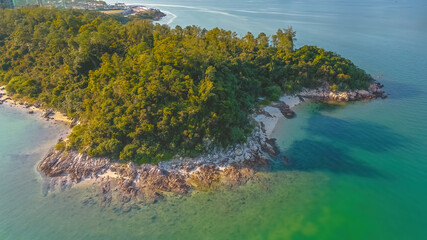 Obraz premium Starfish bay coastline in Ma On Shan, Hong Kong. 23 Dec 2022