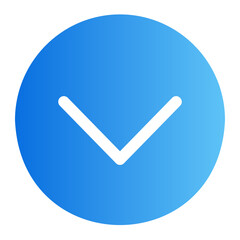 down chevron gradient icon