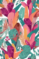 Beautiful floral illustration. Pattern for fabrics, wrappers, postcards, greeting cards, wedding invitations, banners, web.
