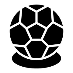 Obraz premium football glyph icon