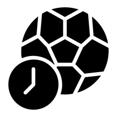 Obraz premium timer glyph icon