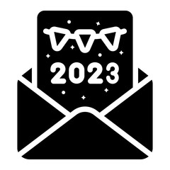 invitation glyph icon