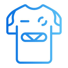 soccer jersey gradient icon