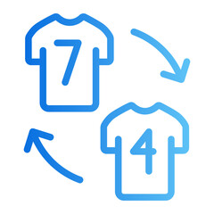 substitution gradient icon