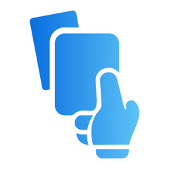 Fototapeta premium red card gradient icon