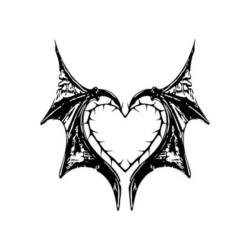vector illustration of bat wings