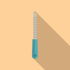 Polish tool icon flat vector. Care spa. Salon cosmetic