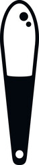 Obraz premium Nail cutter icon simple vector. Polish element. Salon cosmetic