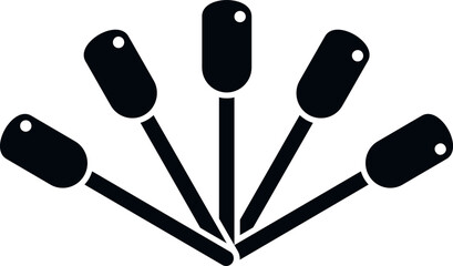 Nail polish palette icon simple vector. Manicure care. Spa cosmetic