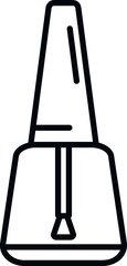 Polish nail bottle icon outline vector. Care salon. Spa cosmetic