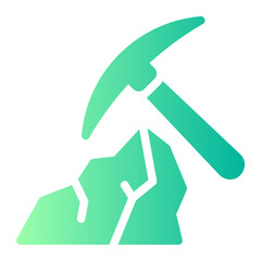 Mining gradient icon