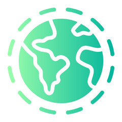 world gradient icon