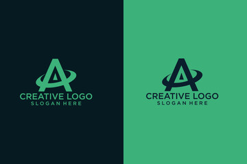 creative letter A logo