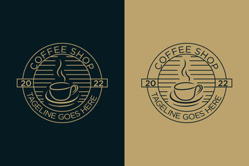 coffee shop and logo Inspiration vector