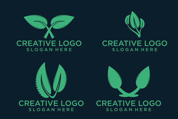 logo creative leaf