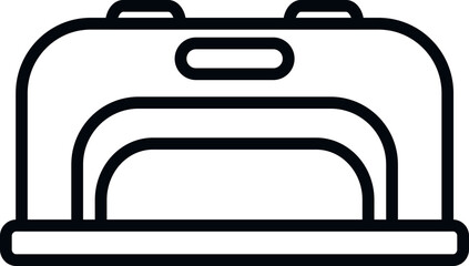 Manicure heater icon outline vector. Salon spa. Cosmetic element