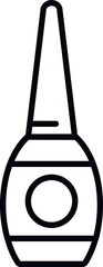 Nail bottle icon outline vector. Manicure polish. Care salon