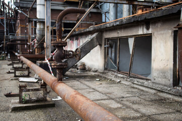 Details of an old abandoned factory