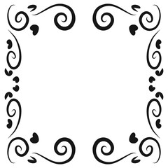 Design graphic of Decorative frames. 