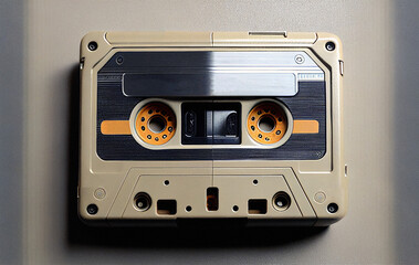 Vintage Cassette Tape - Generative AI