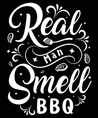 BBQ typography t-shirt design vector download