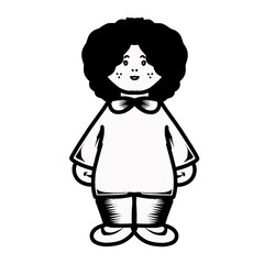 Design graphic of little boy. Perfect for icon, logo, tattoo, banner, stickers, greeting cards