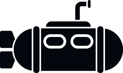 Marine boat icon simple vector. Underwater ship. Cute vehicle