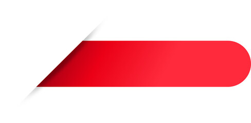 Obraz premium Red paper tag label ripped torn cut edges isolated background