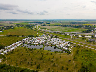 Aerial photo housing in Moore Haven Florida