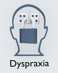 Dyspraxia  - mental concept - 556602571