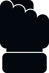 Fist democracy icon simple vector. Vote election. People survey