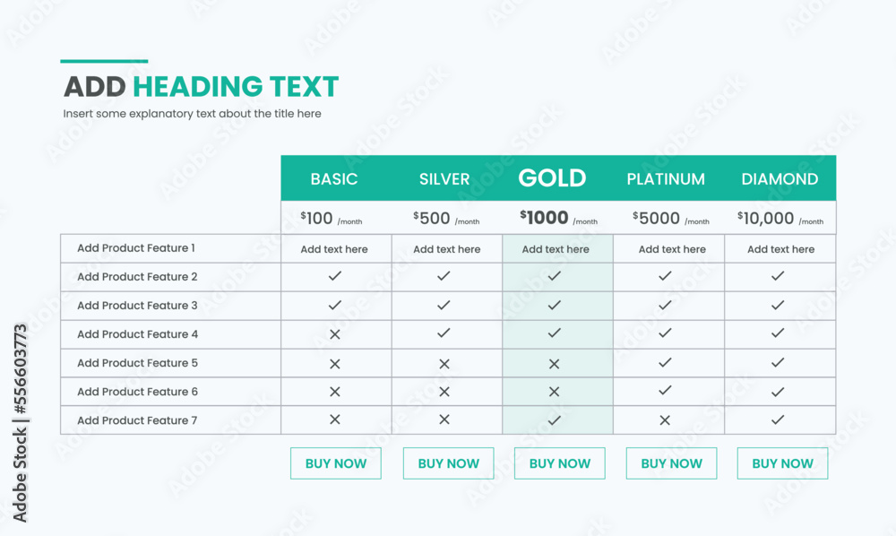 Wall mural modern business data table layout template. flat design, easy to use for your website or presentatio