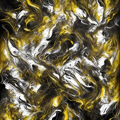 bright colored background of golden shades, yellow, black, white, abstraction, ai