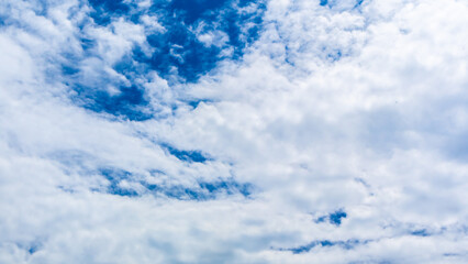 blue cloudy sky as background